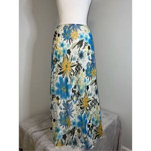 Women’s Floral Sunburst Boho Maxi Skirt Medium
